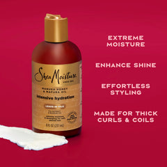 Cheveux après démêlage doux avec SheaMoisture