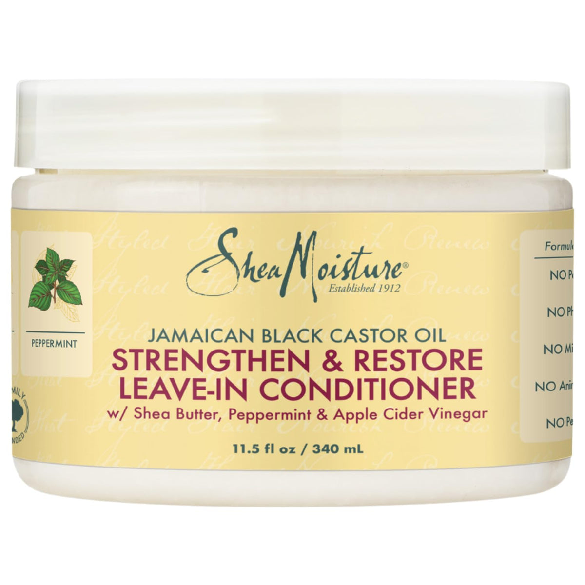 SheaMoisture Leave-In: bouteille 11,5 oz prête à hydrater et préparer les boucles.