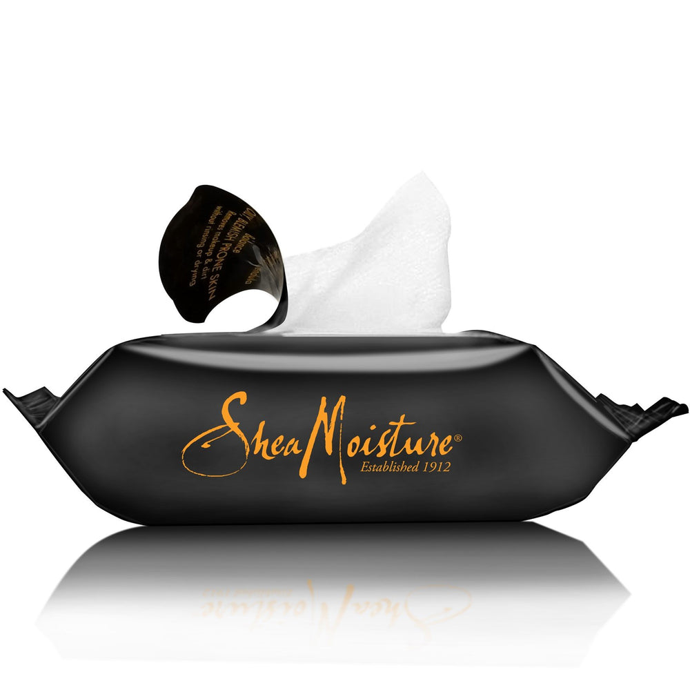 Lingettes apaisantes SheaMoisture calendula, douceur lors du nettoyage.