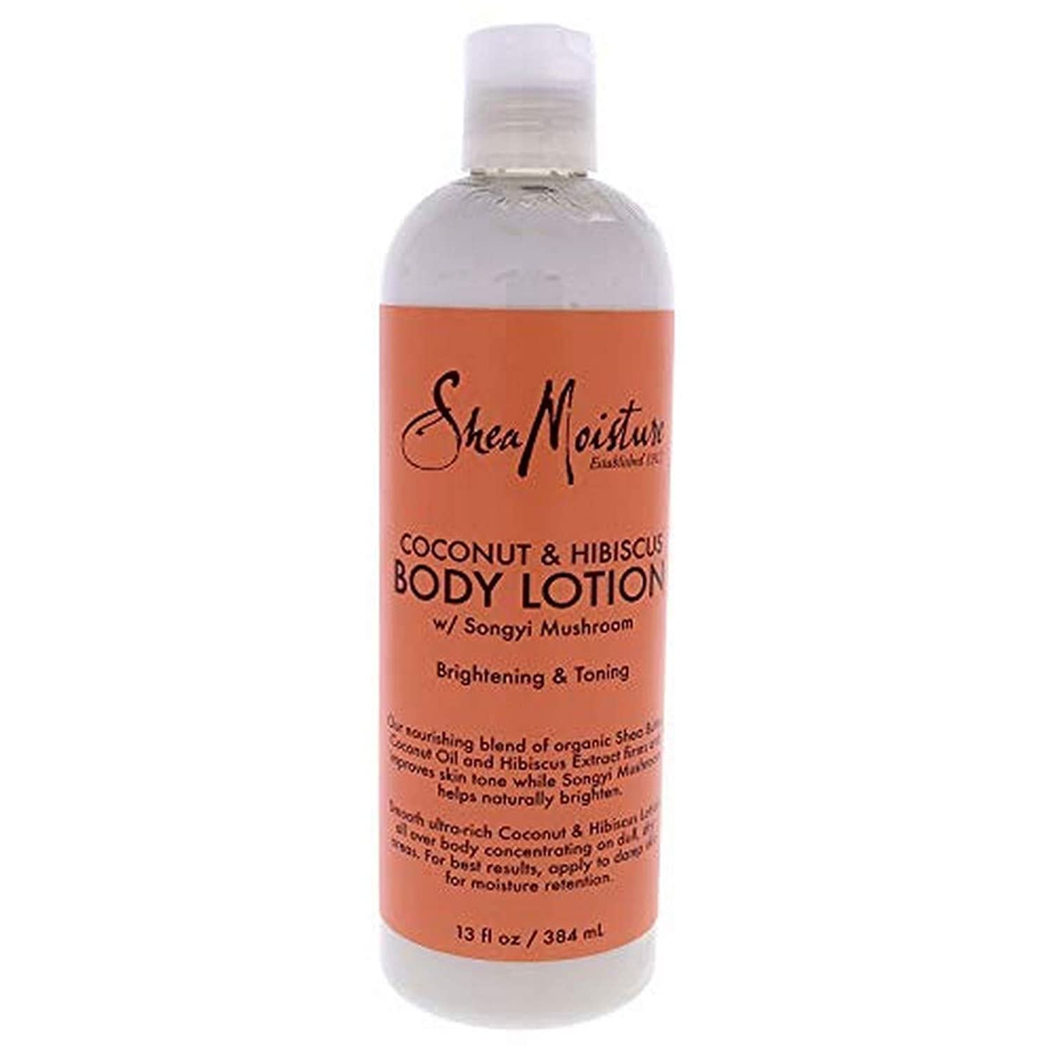 SheaMoisture Lotion pour le corps Coco Hibiscus, bouteille 13 oz pour hydratation durable.