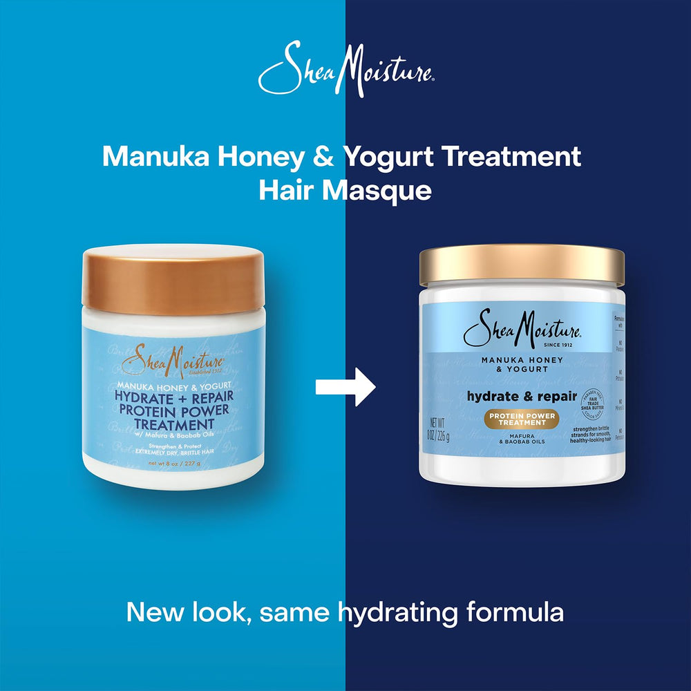 Conteneur du masque SheaMoisture Manuka Honey et Yaourt, texture onctueuse
