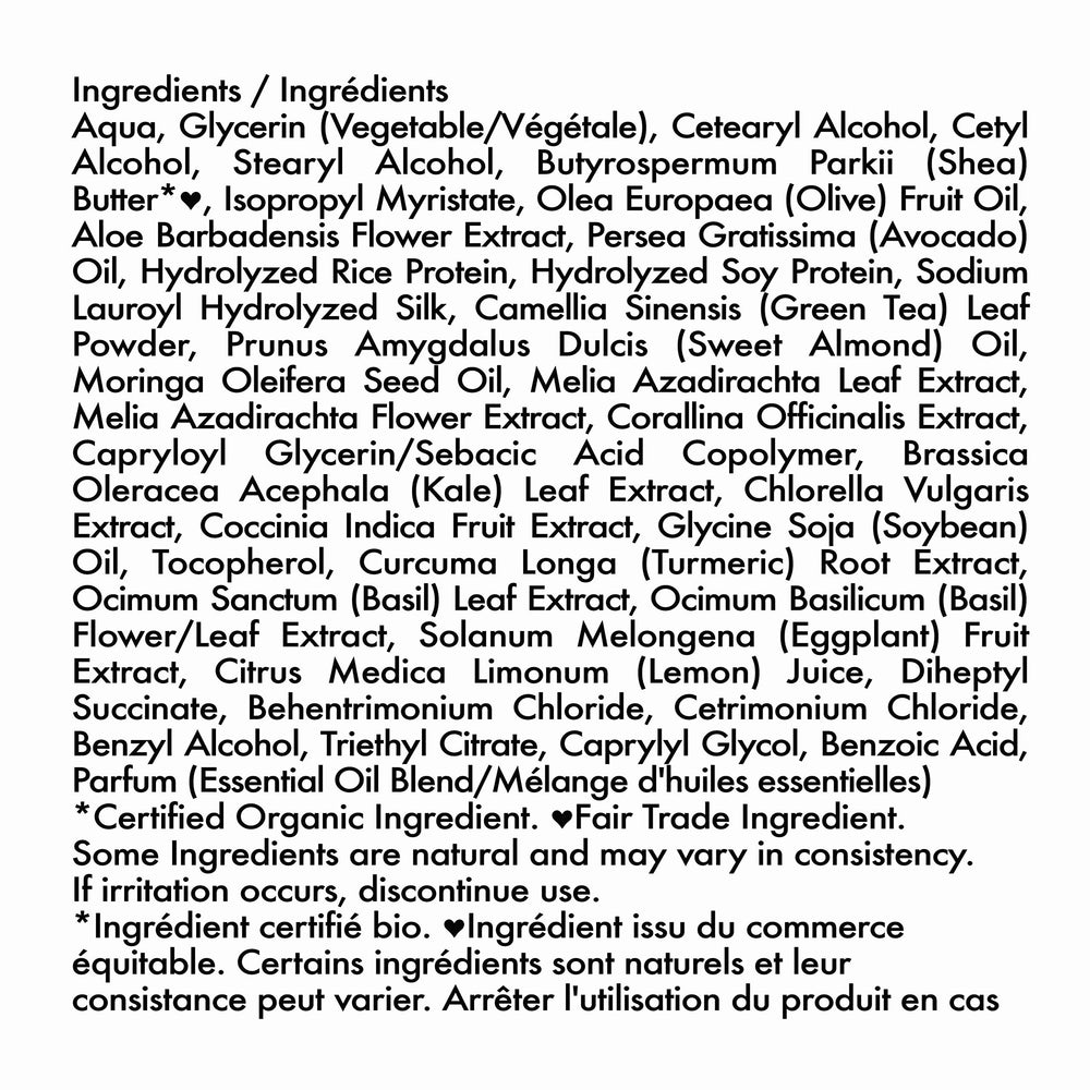 Rituel capillaire SheaMoisture Moringa Avocado Power Greens, soin ciblé.