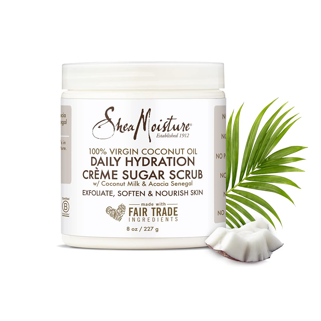 SheaMoisture rinçage abondant, peau révélée satinée après l’utilisation.