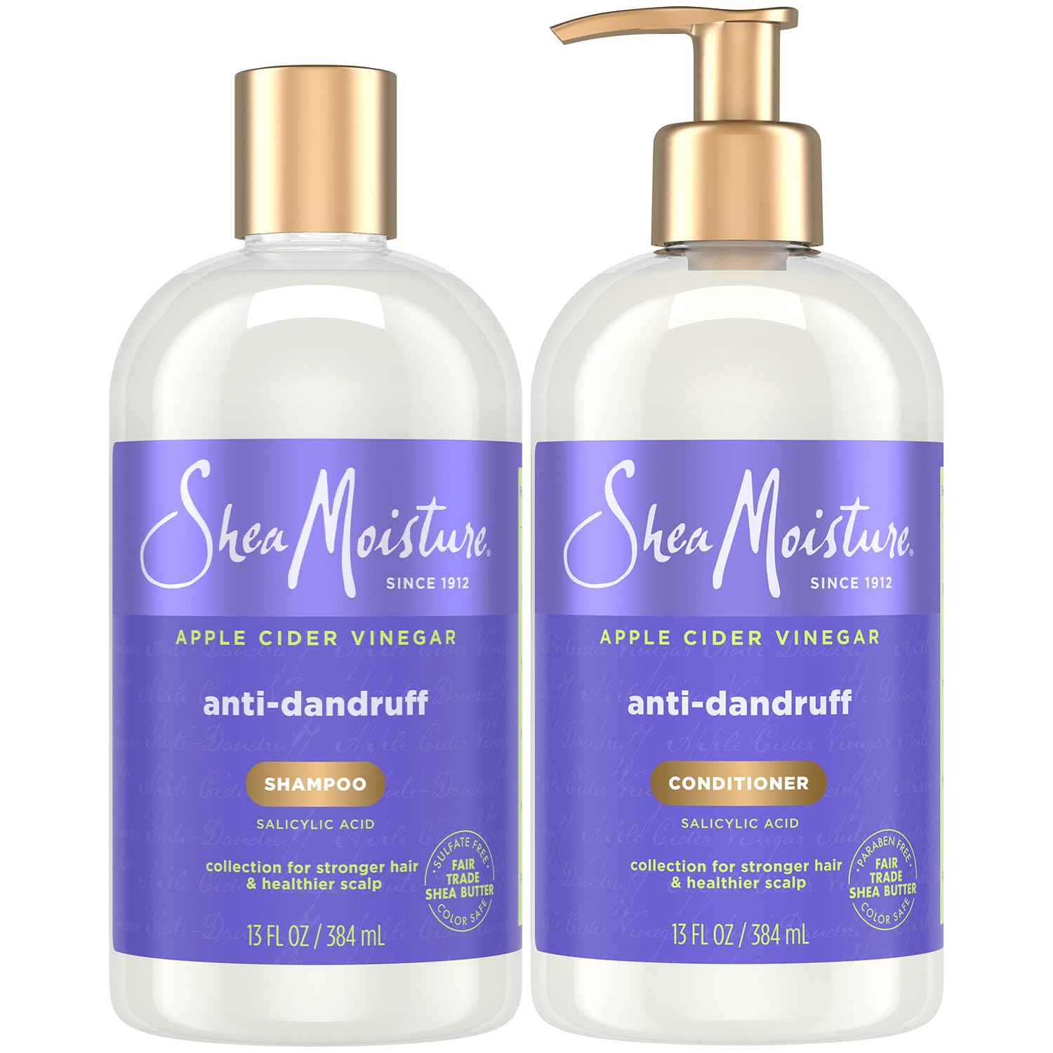 Shampooing SheaMoisture anti-pelliculaire au vinaigre de cidre apaise les démangeaisons et les pellicules