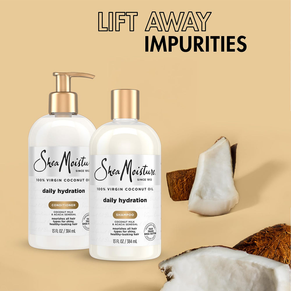 Brise coco visible, SheaMoisture, parfum rafraîchissant pour cheveux revitalisés.