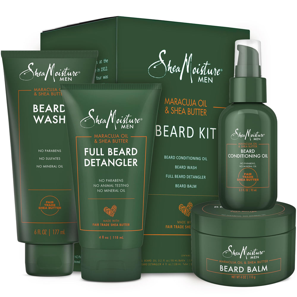 Shampoing barbe SheaMoisture pour nettoyer en douceur et revitaliser la barbe