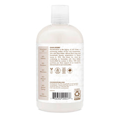 Beurre de karité équitable intégré au shampoing coco pour nourrir.