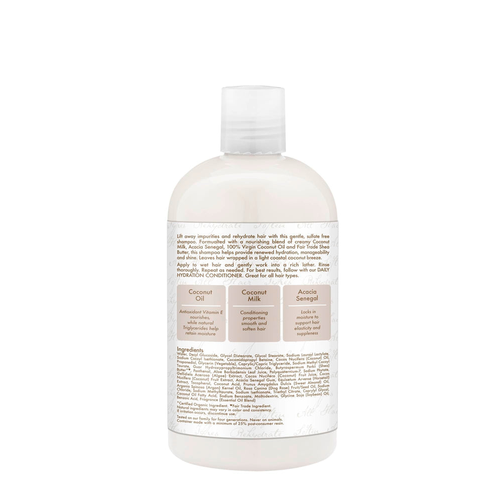 Shampoing coco avec lait de coco apportant douceur des longueurs.