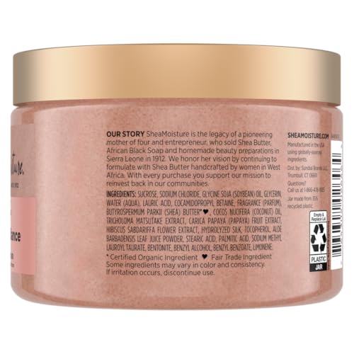 Texture cremeuse du gommage corps coco hibiscus sur peau