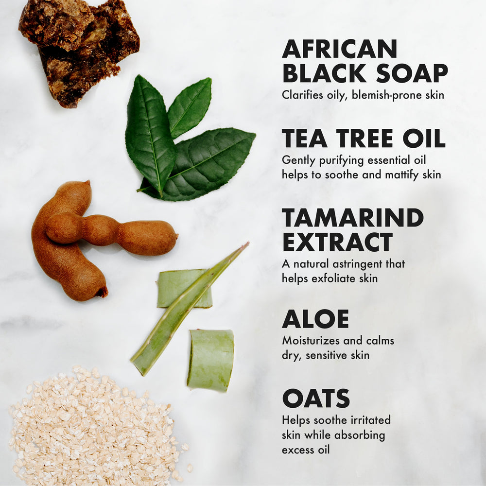 Exfoliation douce SheaMoisture pour éliminer les cellules mortes.