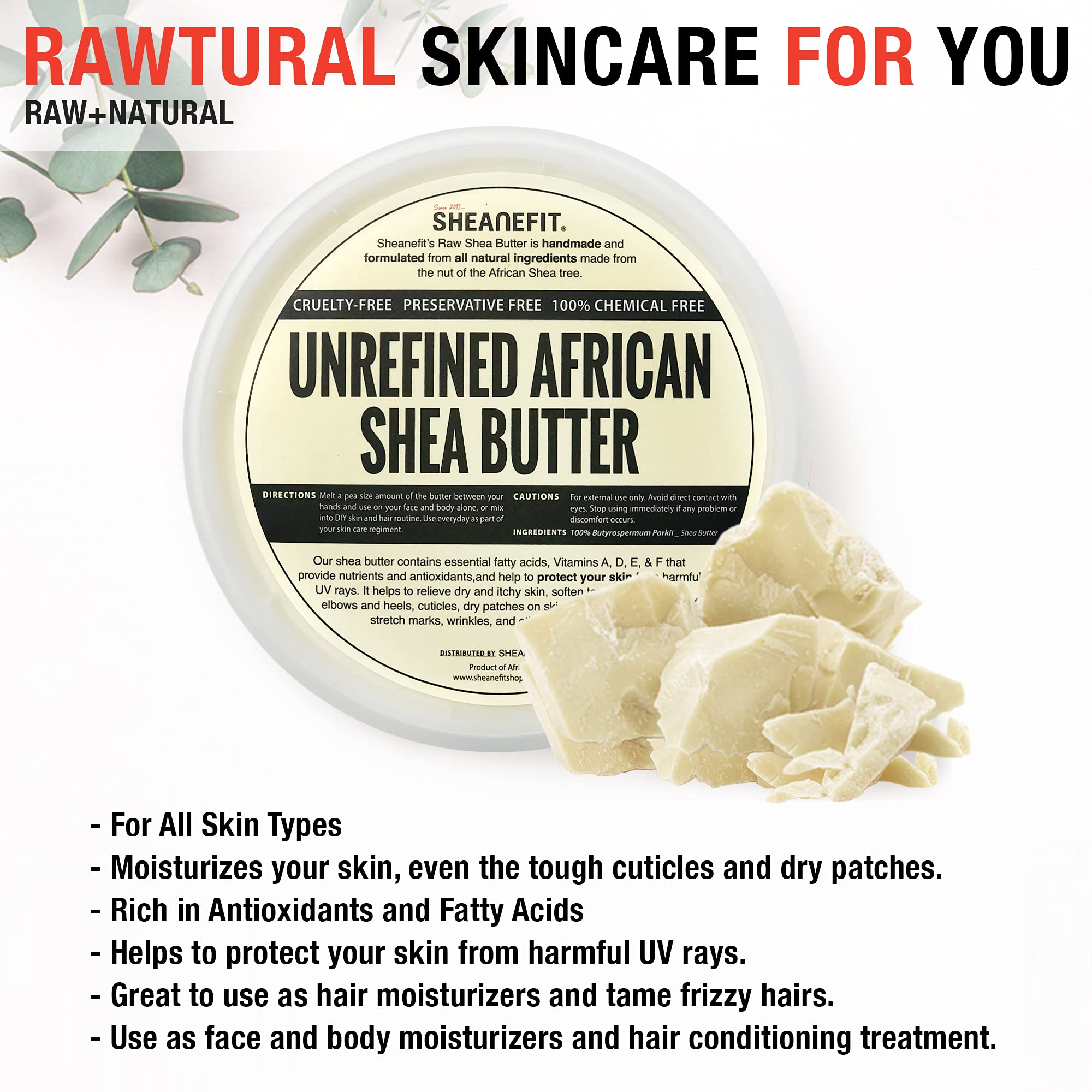 Texture onctueuse de Sheanefit qui fond et hydrate.