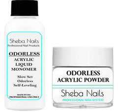 Bouteille de monomère inodore SHEBA NAILS prête à l’emploi.
