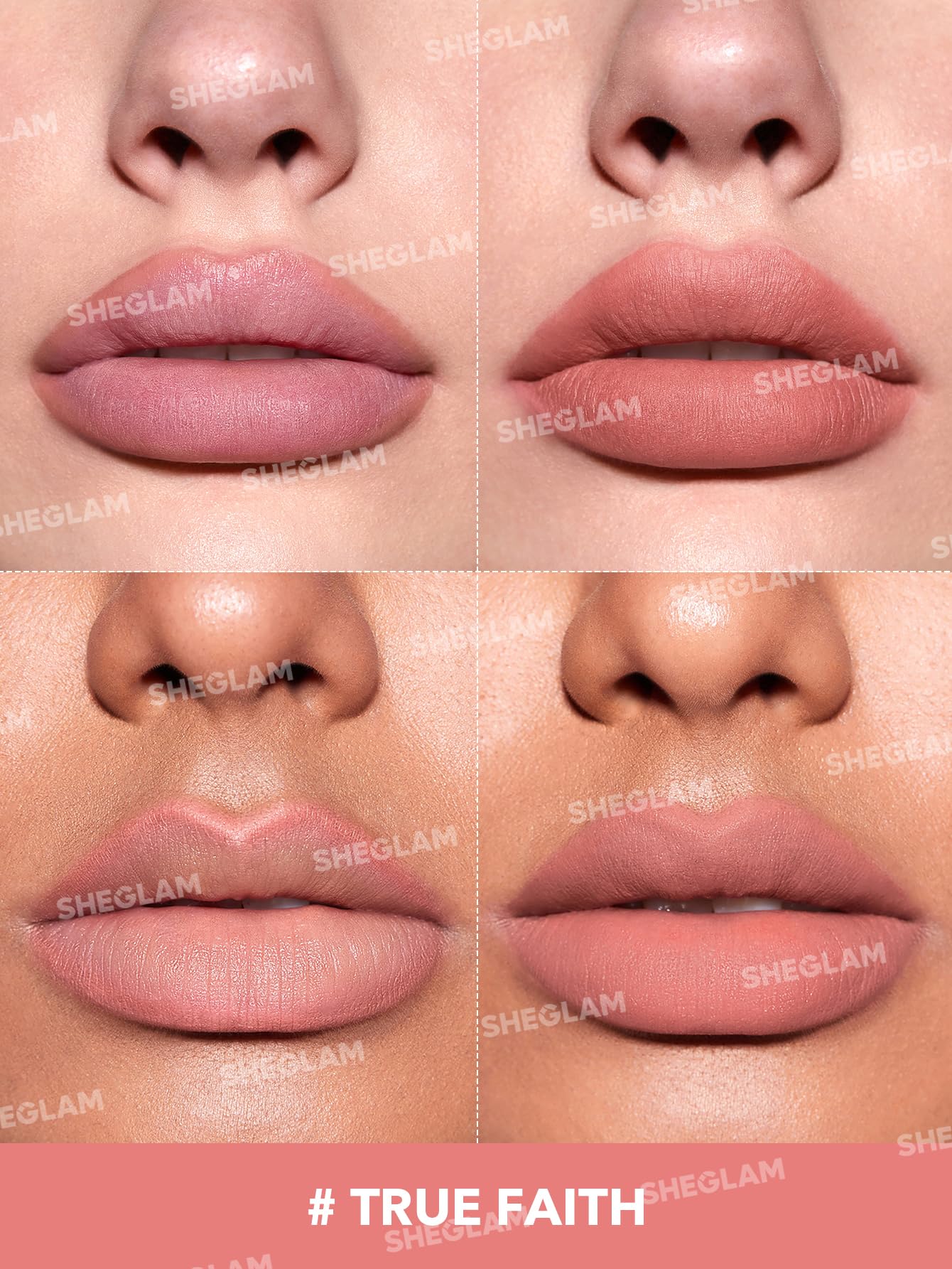 SHEGLAM crayon lèvres avec affûteur intégré, pratique en déplacement.