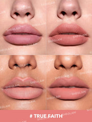 SHEGLAM crayon lèvres avec affûteur intégré, pratique en déplacement.