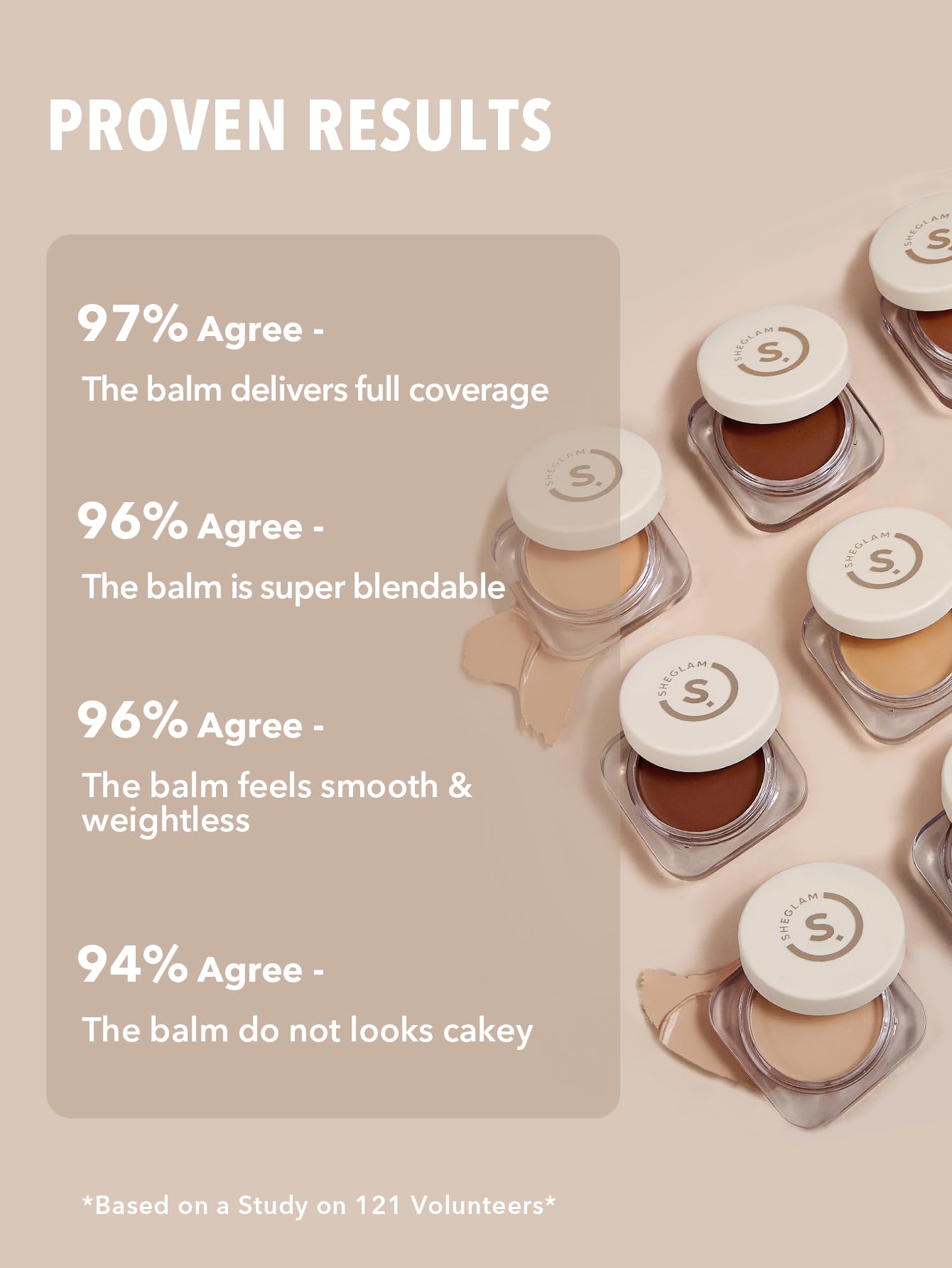 SHEGLAM Emballage Eco Shell — packaging recyclable pratique et design moderne.
