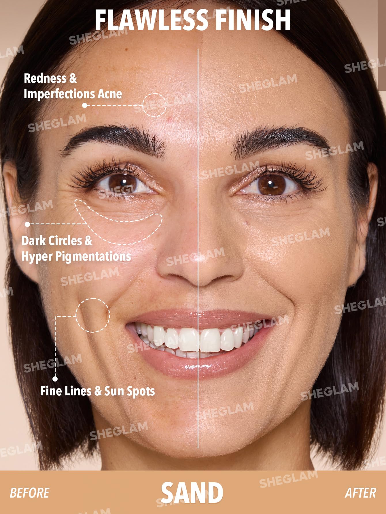 Texture soyeuse de SHEGLAM Skin Magnet offrant un fini naturel et léger