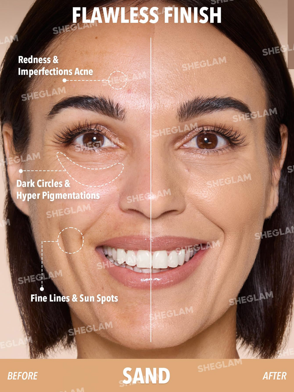 Texture soyeuse de SHEGLAM Skin Magnet offrant un fini naturel et léger