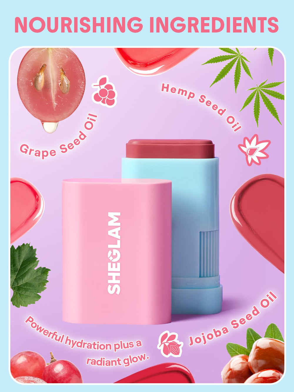 Format compact et portable du blush stick pour retouches en déplacement