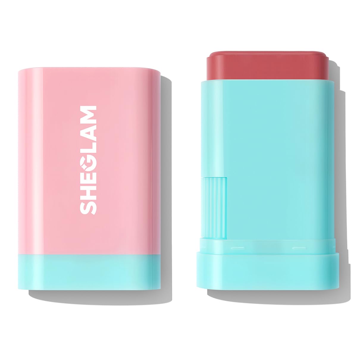 SHEGLAM Glass Glow Blush Stick couleur rose nude pour un éclat naturel sur les joues