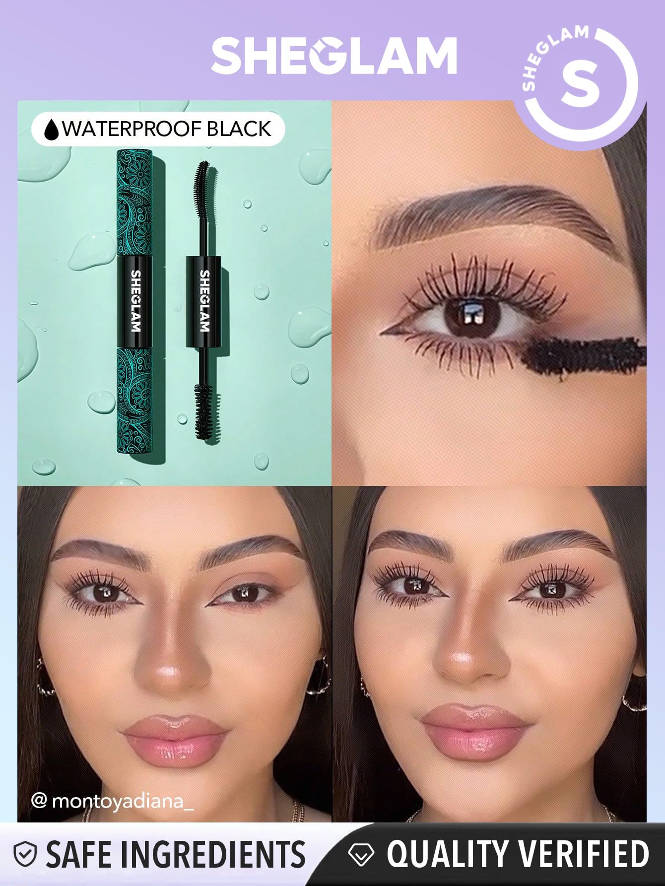 SHEGLAM 2 en 1 – formule étanche offrant une tenue longue durée.