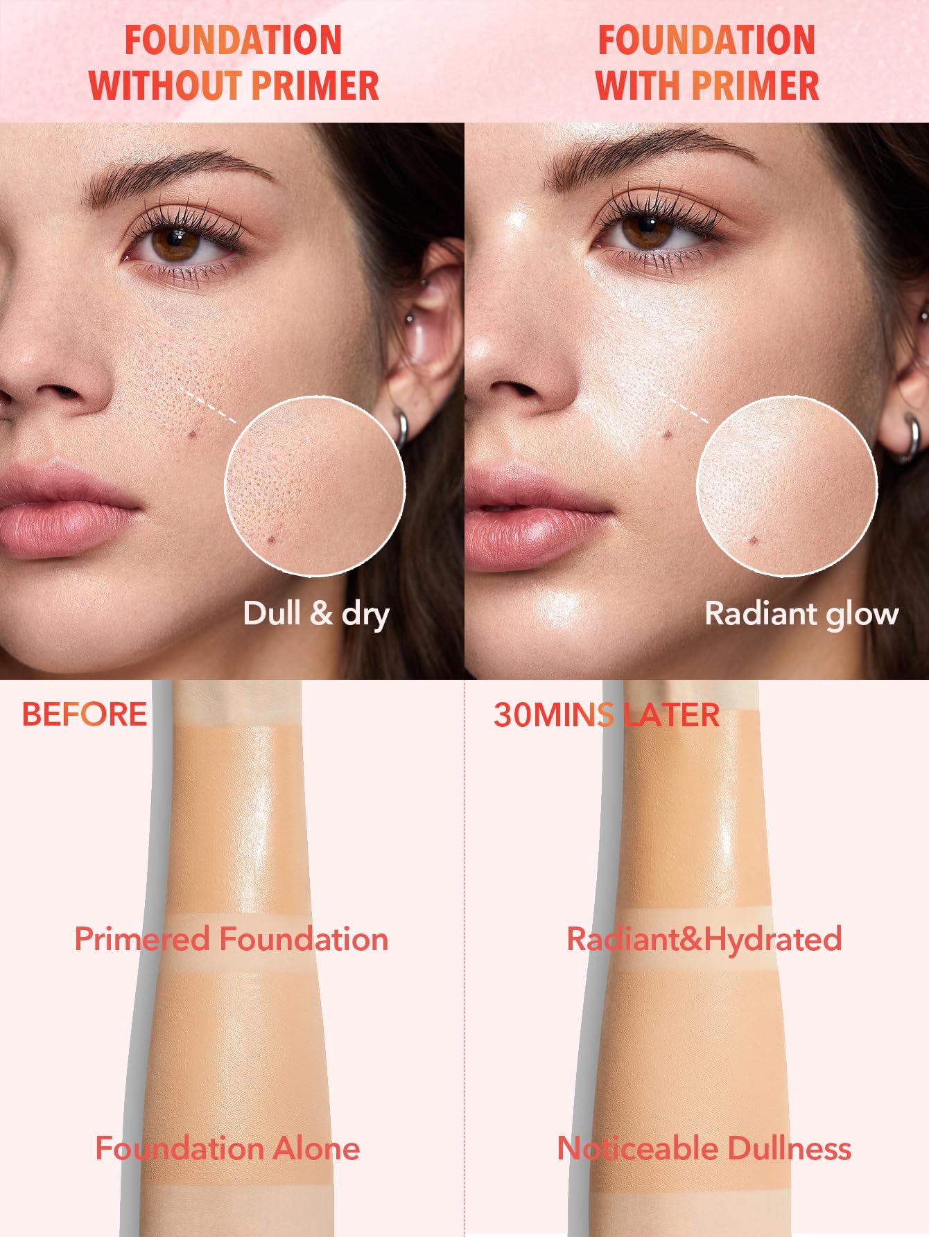 SHEGLAM Melon Melt, fini lumineux éclatant sur la peau