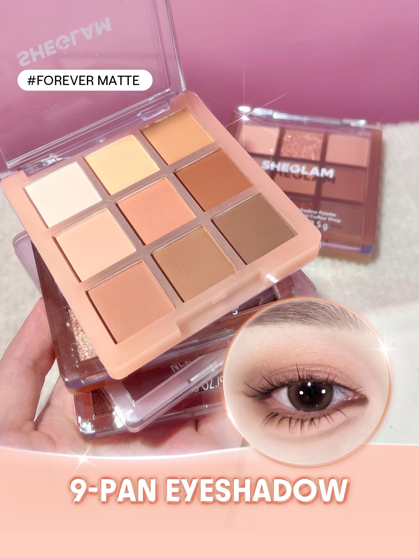 Teintes longue tenue : pigmentation fidèle et tenue durable sur la paupière.