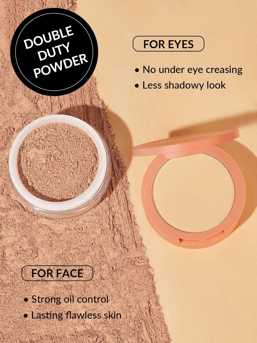 SHEGLAM Insta-Ready poudre double compartiment yeux, application précise.