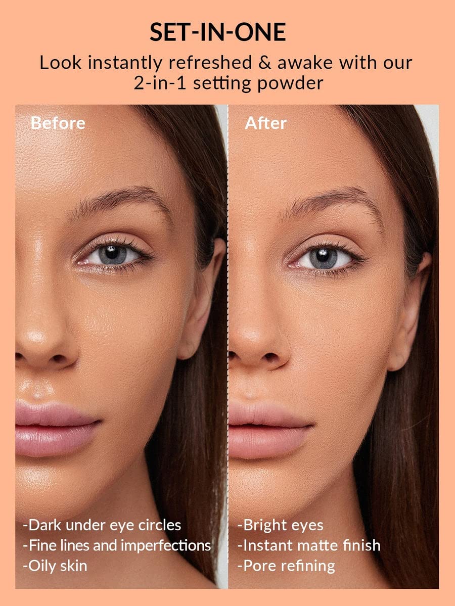SHEGLAM Poudre double usage lin naturel, usage compartiment yeux et visage