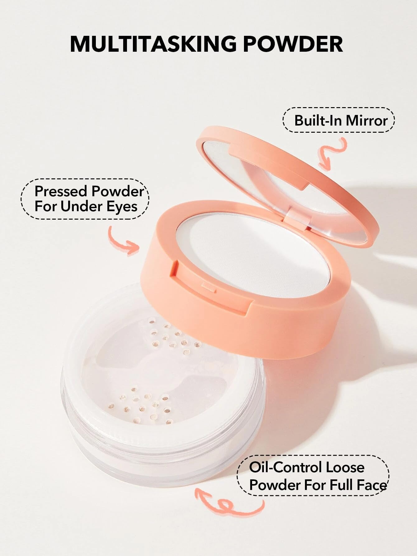 SHEGLAM Poudre libre pour le visage lin naturel, contrôle la brillance