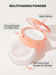 SHEGLAM Poudre libre pour le visage lin naturel, contrôle la brillance