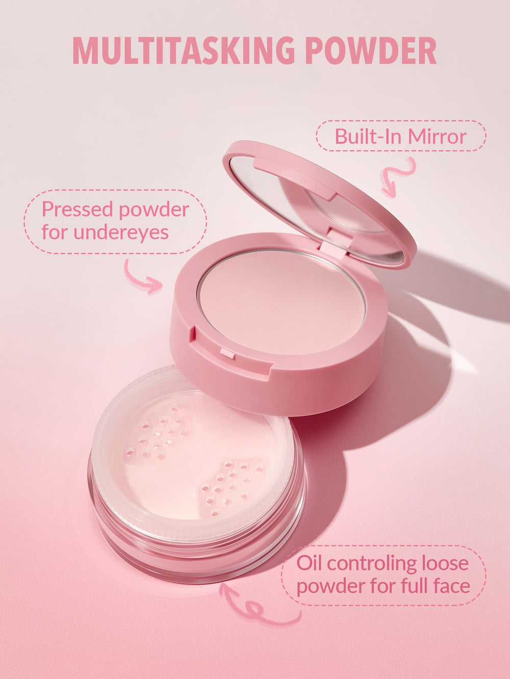SHEGLAM Poudre sans cruauté certifiée Leaping Bunny, choix éthique pour le maquillage.