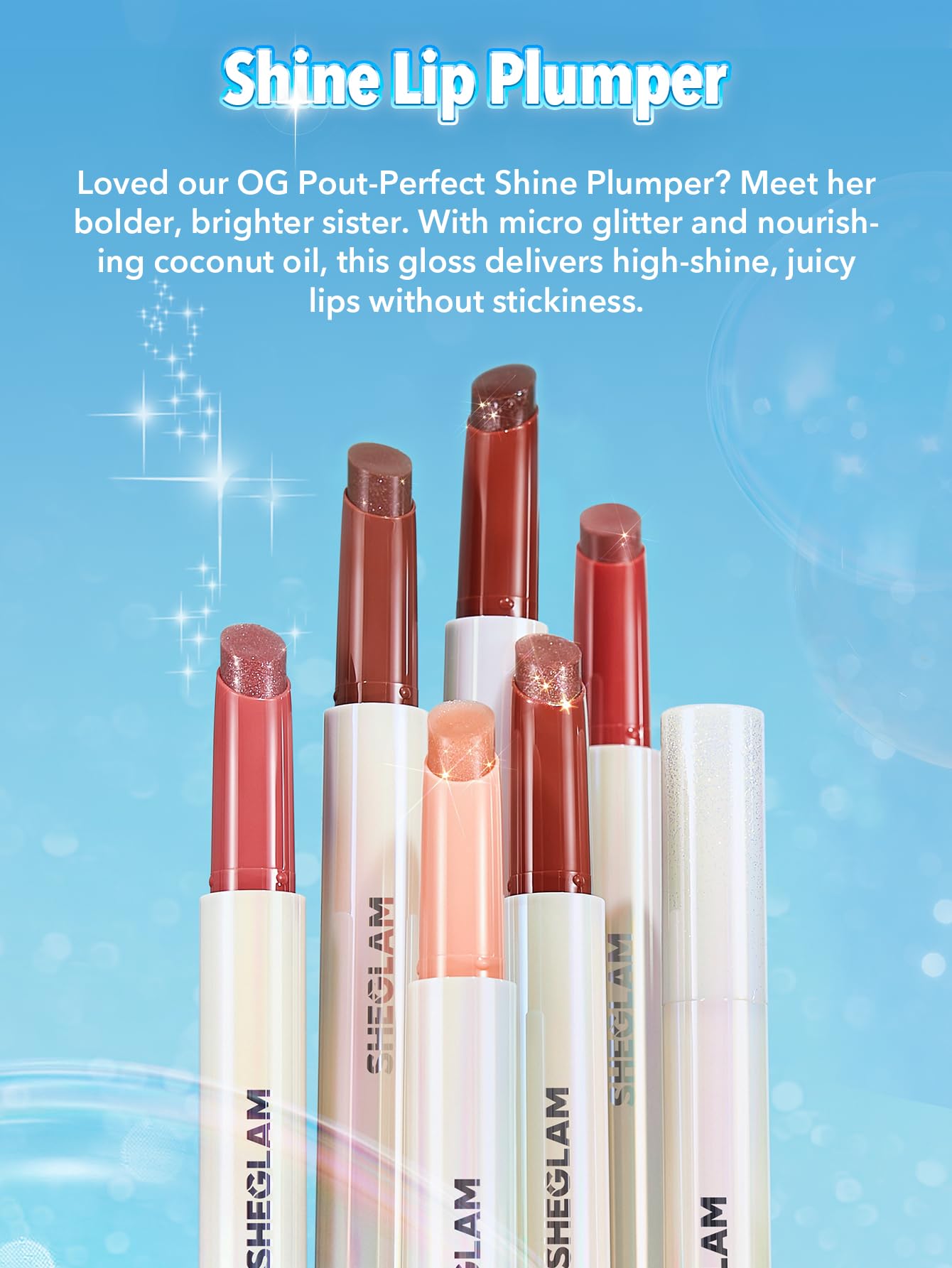 SHEGLAM Pout-Perfect étui compact et pratique pour le rangement.