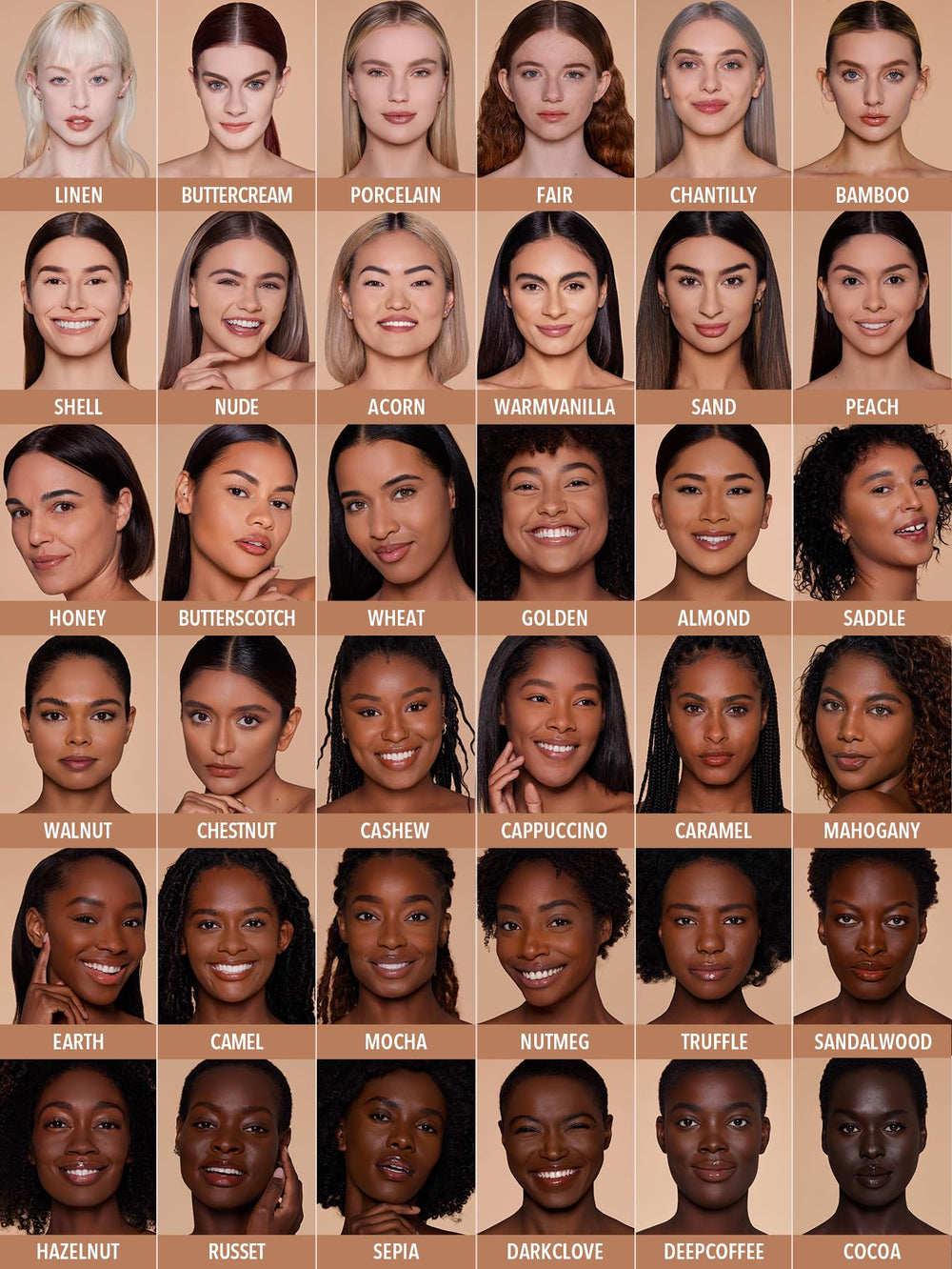Teinte Porcelaine sur le visage pour un rendu naturel