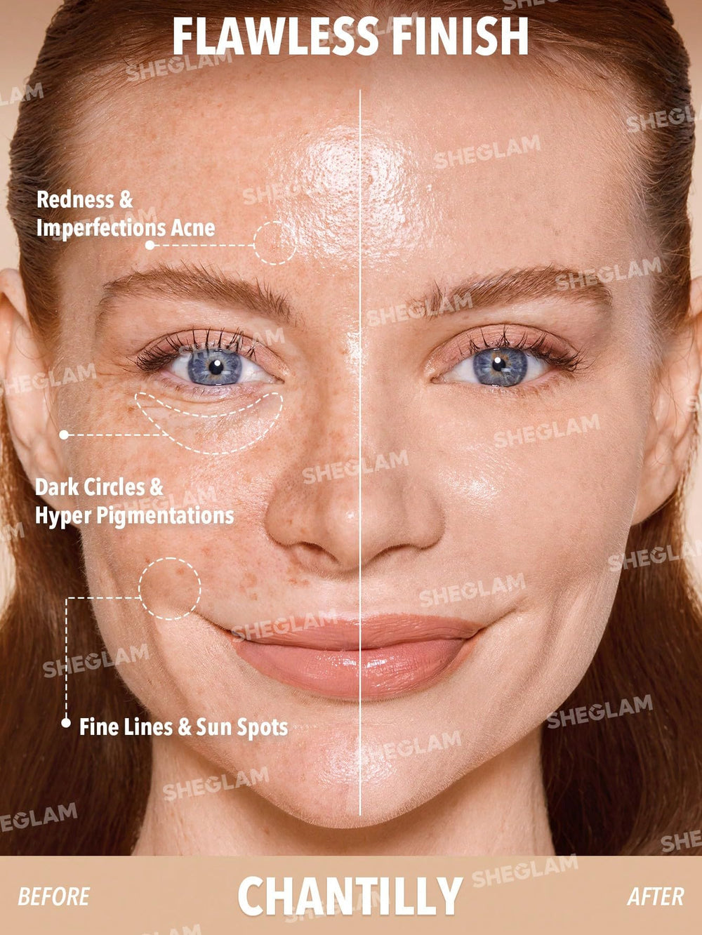 Application rapide du Skin Magnet Stick Chantilly avec effet léger.