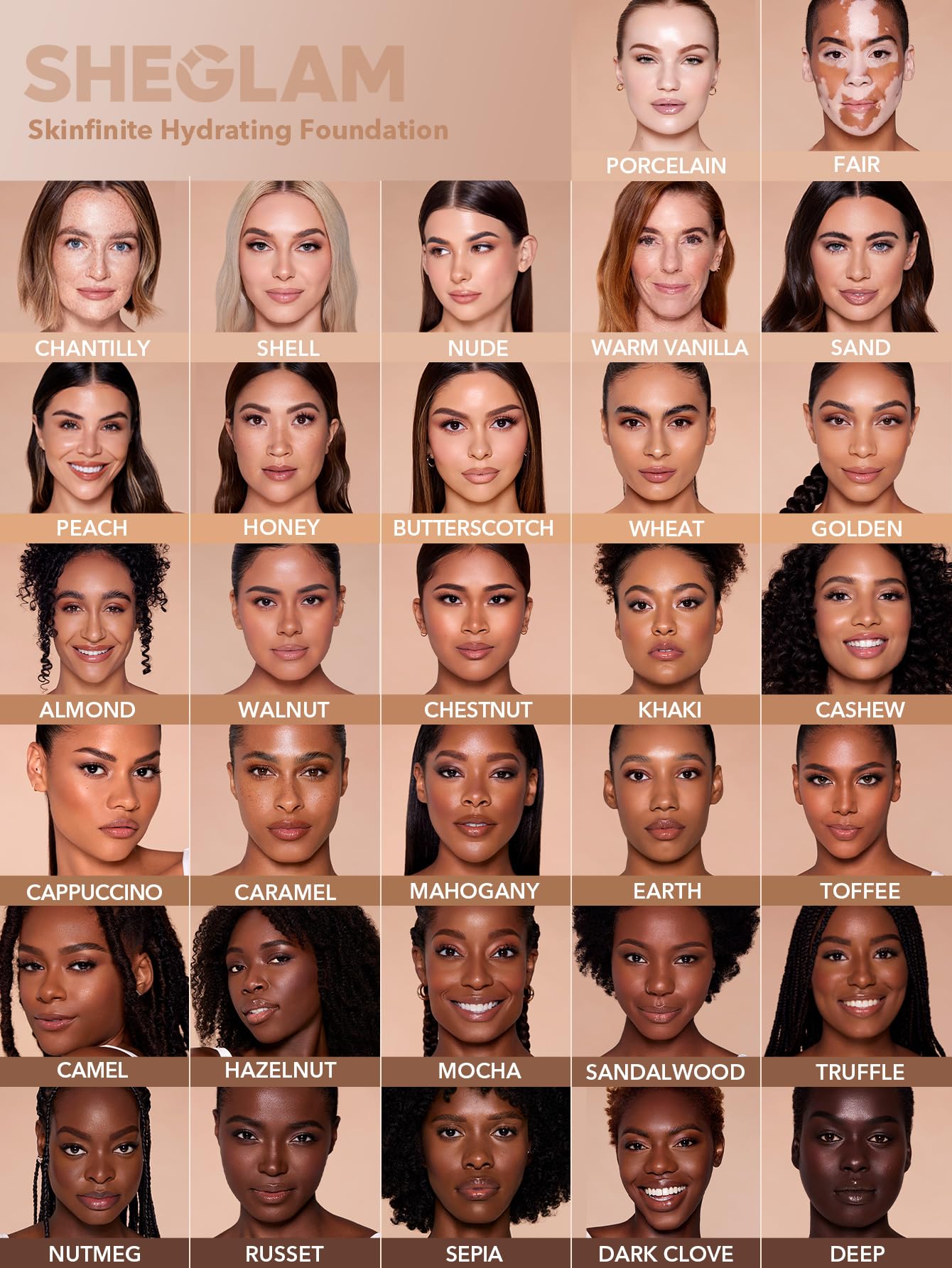 SHEGLAM Skinfinite non comedogene, formule légère respectueuse des pores