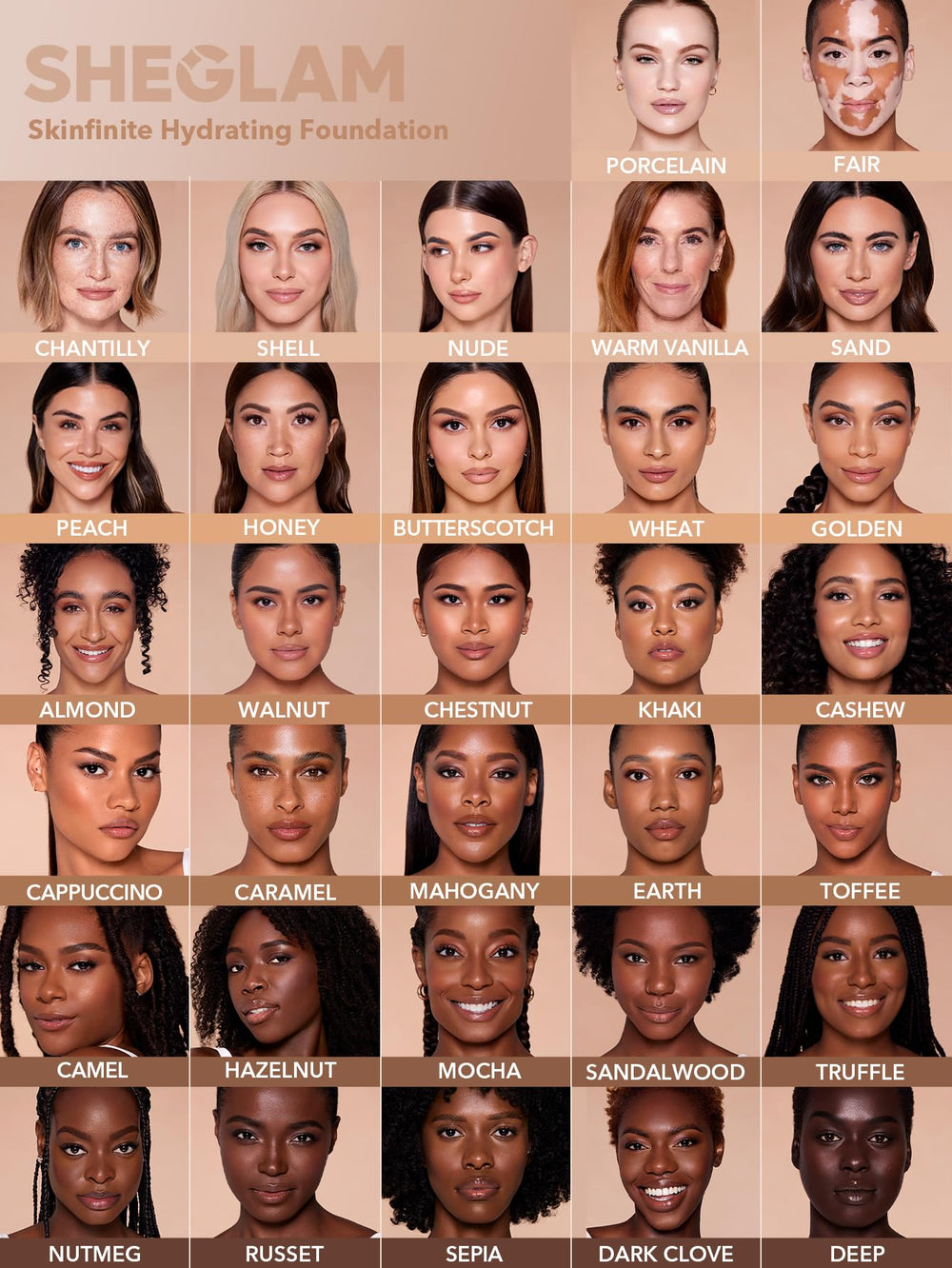 SHEGLAM Skinfinite non comedogene, formule légère respectueuse des pores