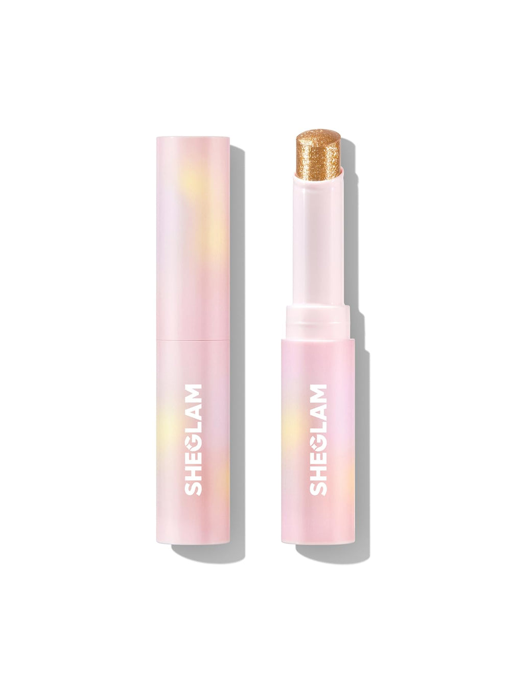 SHEGLAM stylo gelee cristal pour les yeux dore, texture légère et scintillante.