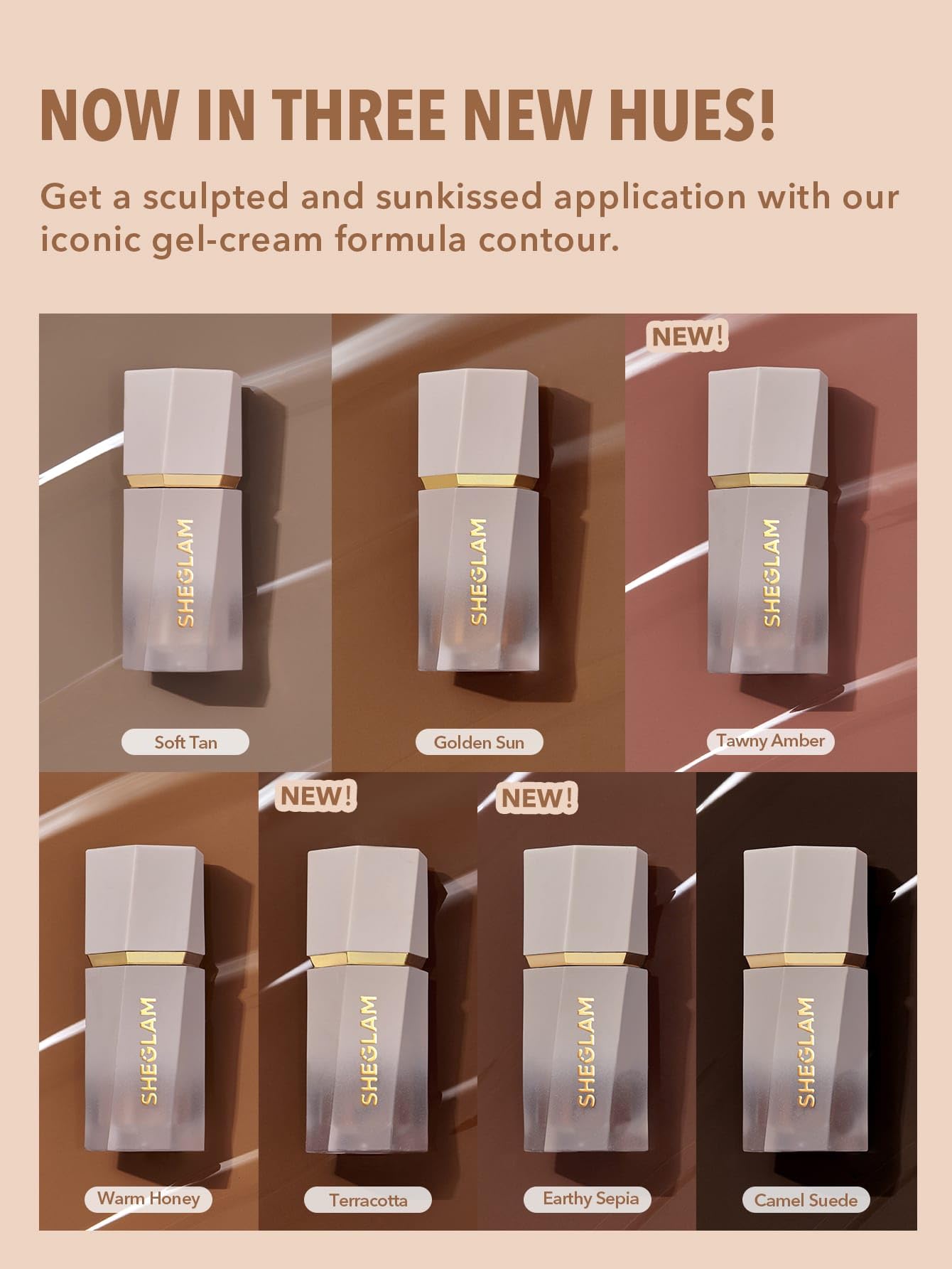 SHEGLAM Sun Sculpt en action montre l’application précise sur la peau