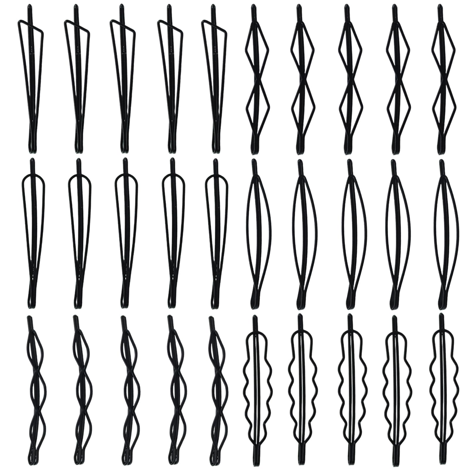 SHEHARUHI clips géométriques métalliques – accessoire robuste pour cheveux au quotidien.