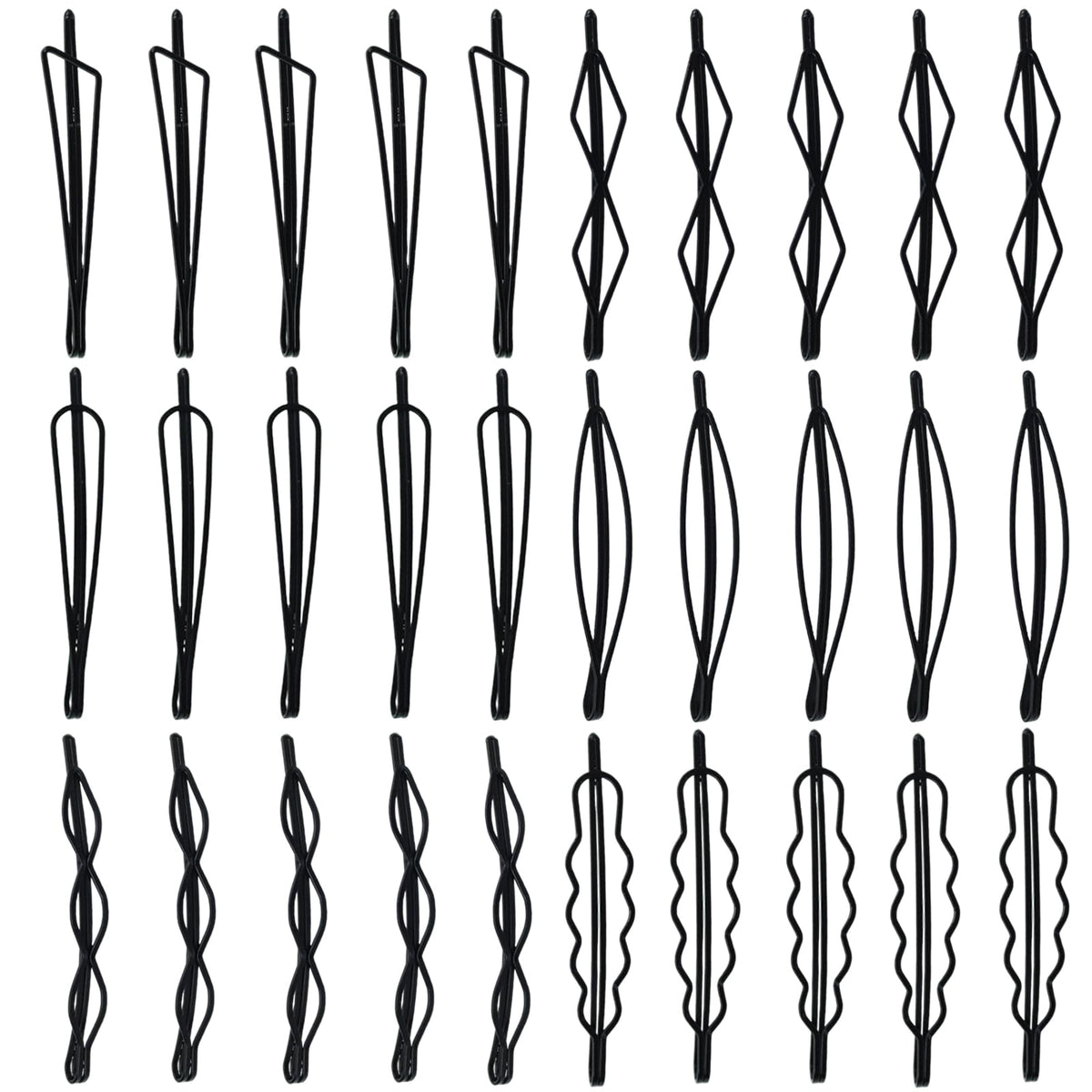 SHEHARUHI clips géométriques métalliques – accessoire robuste pour cheveux au quotidien.