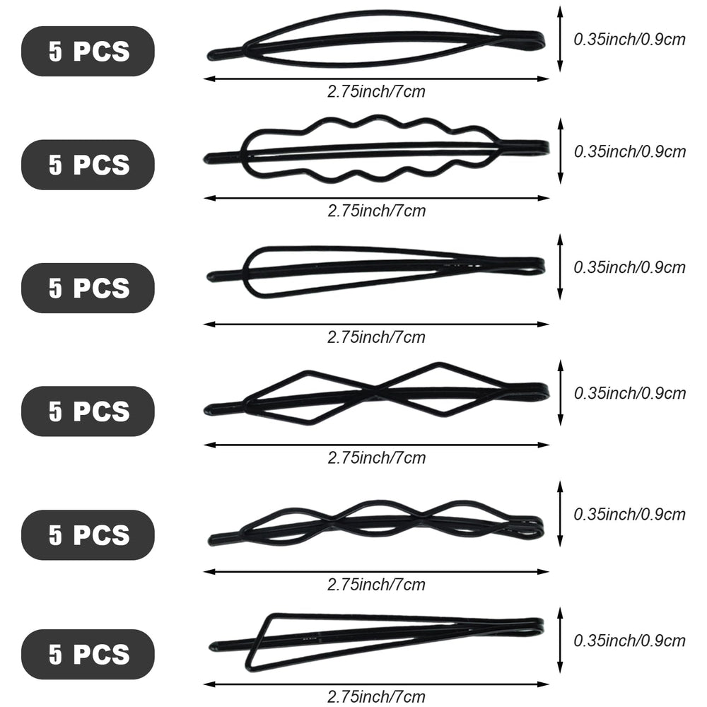 SHEHARUHI six styles – pinces-noires élégantes pour événements et tenues.