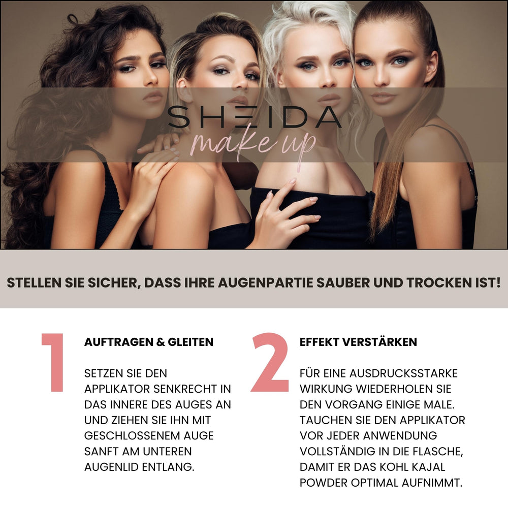 Kajal hypoallergénique Sheida pour une utilisation confortable au quotidien.