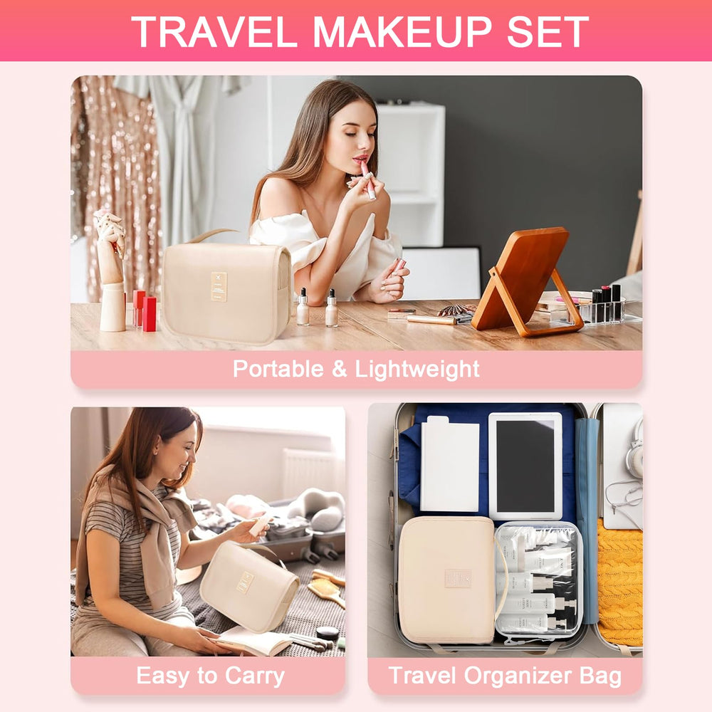 Trousse beauté SHELAKIN avec 13 pinceaux pour un maquillage précis.