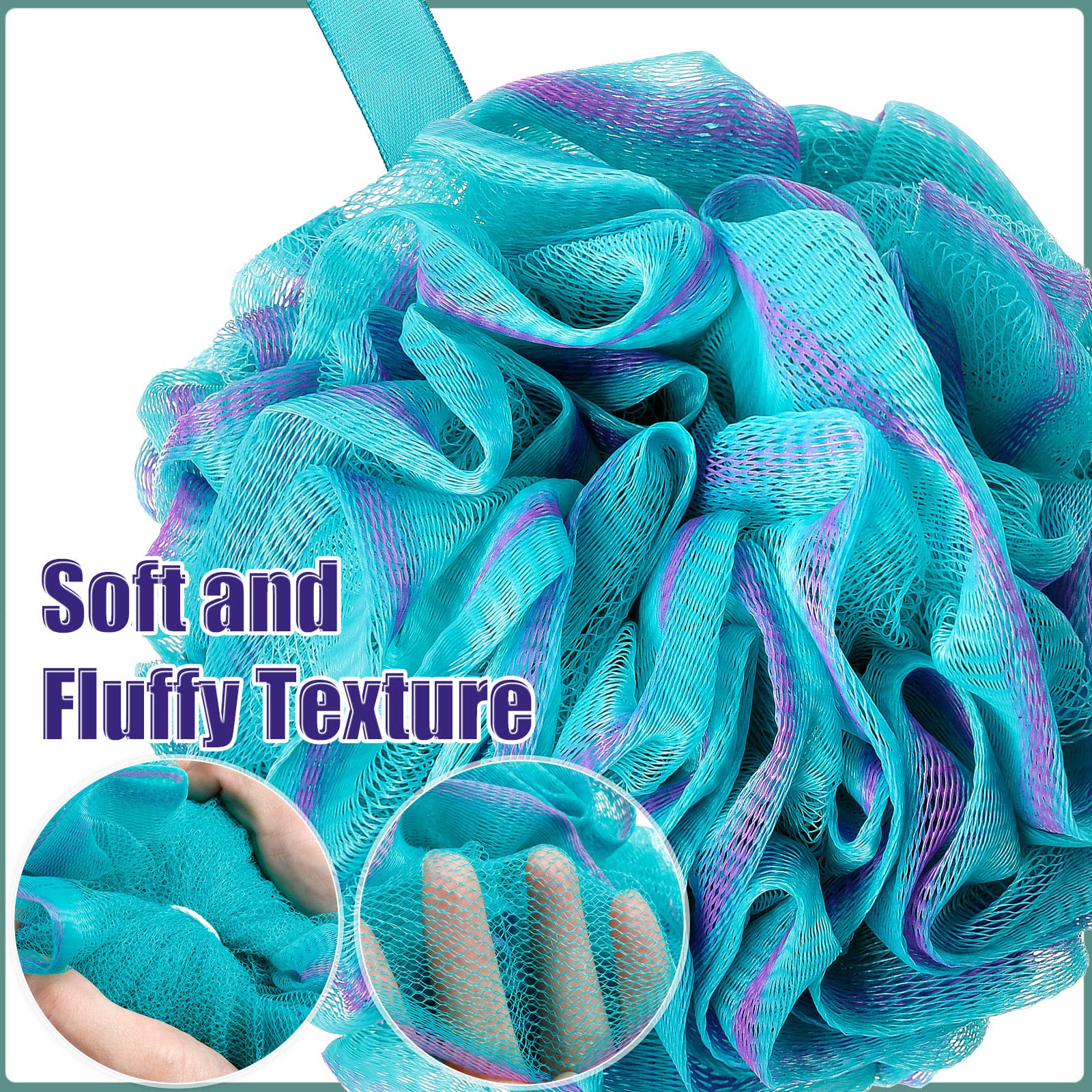 Shellwei éponges-douche couleurs variées, faciles à assortir à votre décor.