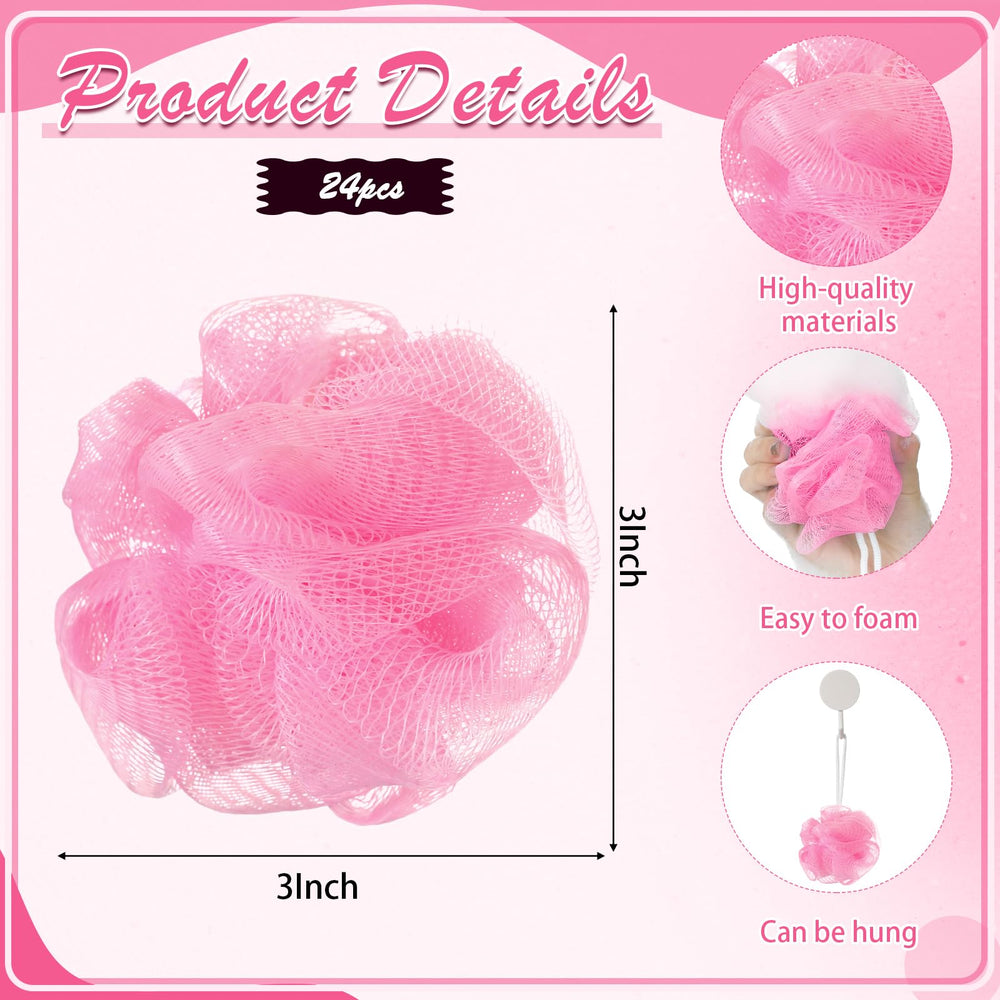 Shellwei éponge douche mini rose, légère et agréable à utiliser chaque jour.