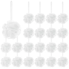 Shellwei louffe-douche format voyage blanc, exfoliation douce pour peau saine pendant le voyage