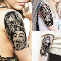 Application par transfert humide, tatouage SHELYEXIEN facile et rapide.