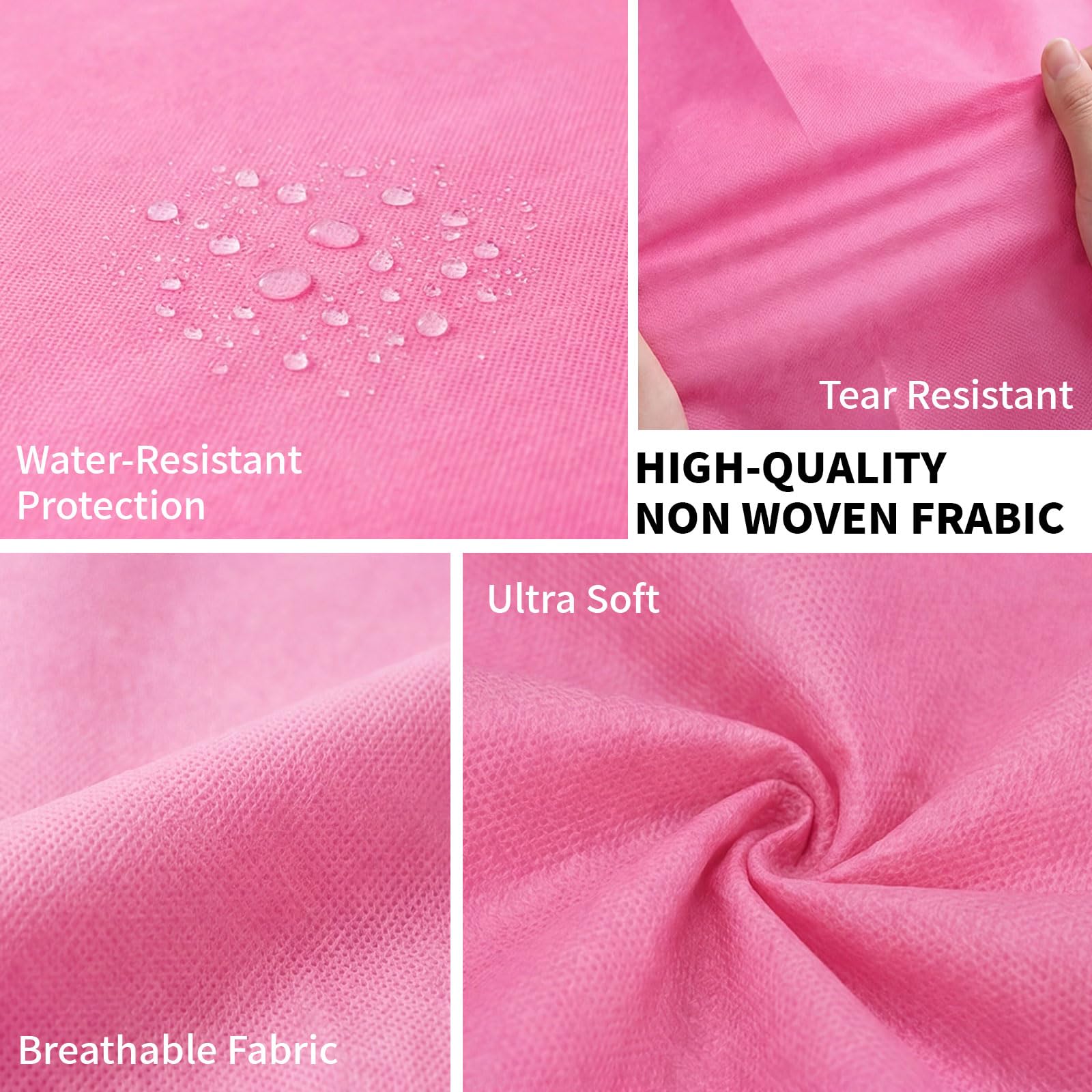 SHENKUAI drap-table-massage-impermeable pink protège la literie.