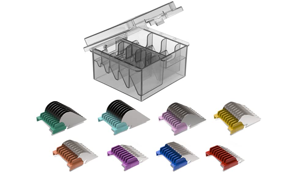 Shernbao guide-peigne-inox-1-4-pouce : coupe nette sur poils courts