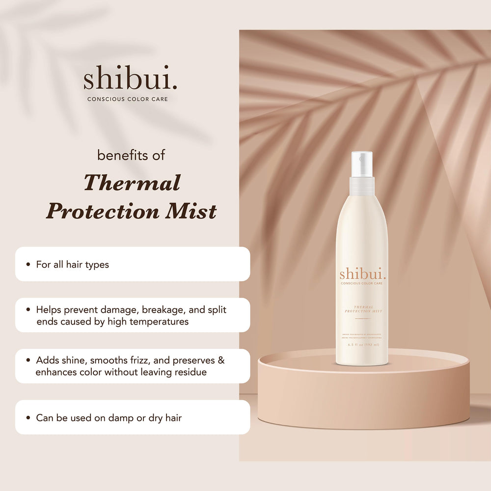 SHIBUI cheveux brillants et hydratés après application